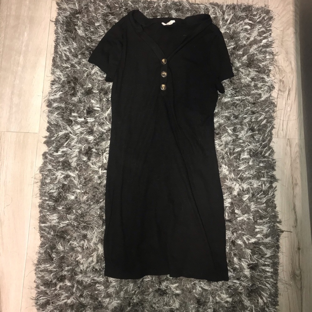 Ribbed black dress size L